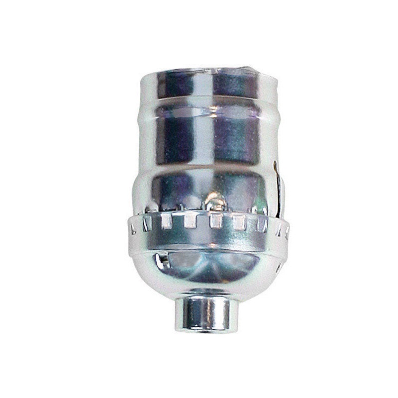 Jandorf Keyless Socket 660 watts 250 volts Nickel Medium