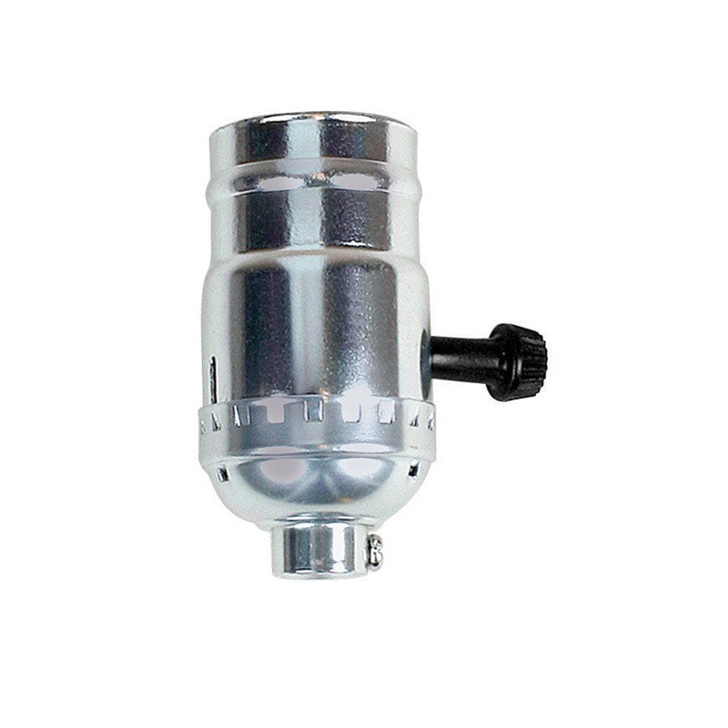 Jandorf Turn Knob Socket 250 watts 250 volts Nickel Medium