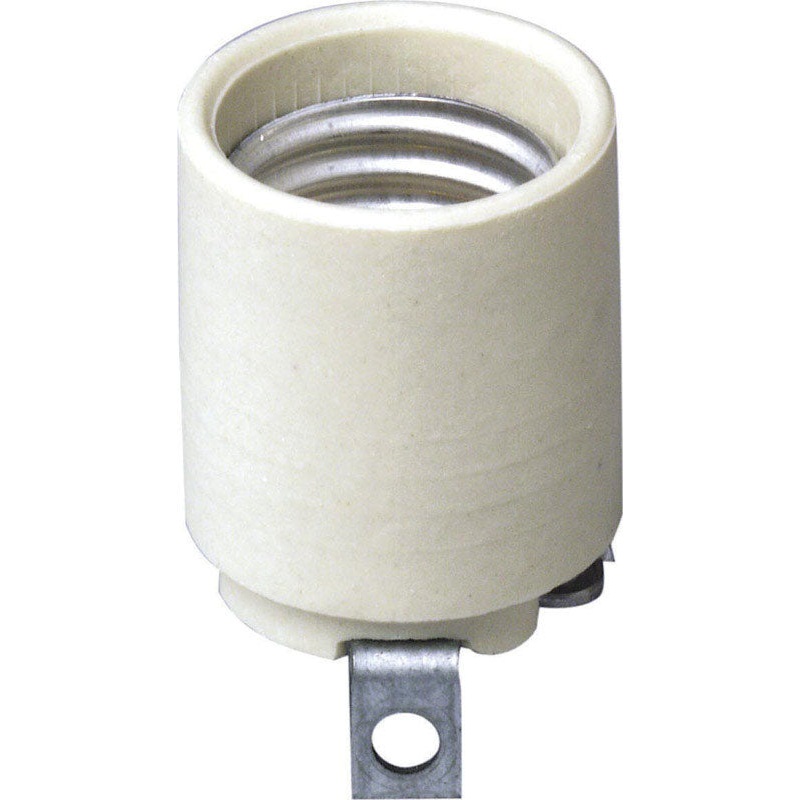 Leviton Keyless Socket 660 watts 250 volts Medium White