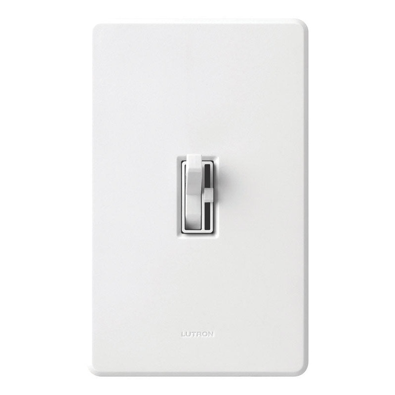 Lutron Toggler 5 amps 600 watts Three-Way Dimmer Switch White