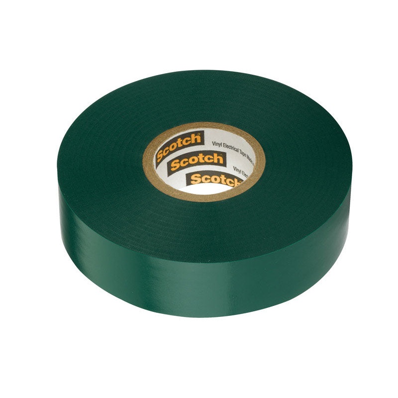 Scotch 3/4 in. W x 66 ft. L Vinyl Electrical Tape Green