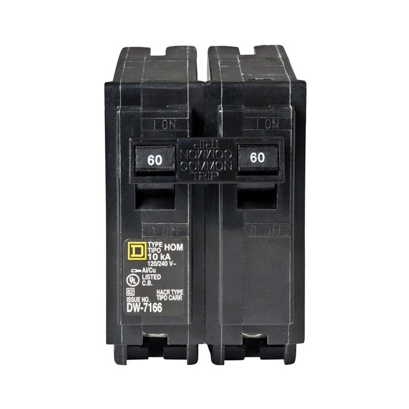 Square D HomeLine Double Pole 60 amps Circuit Breaker