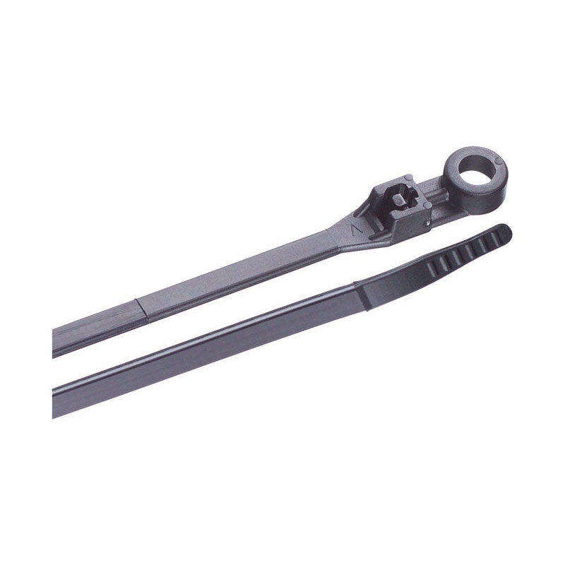 Gardner Bender Mounting 8 in. L Black Cable Tie 100 pk