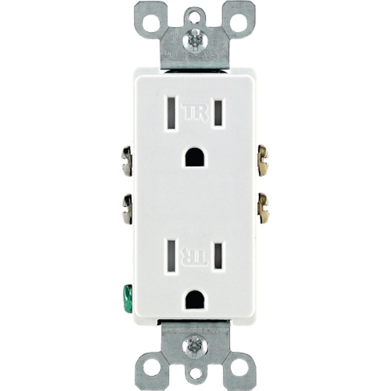 Leviton Decora Electrical Receptacle 15 amps 5-15R 125 volts White