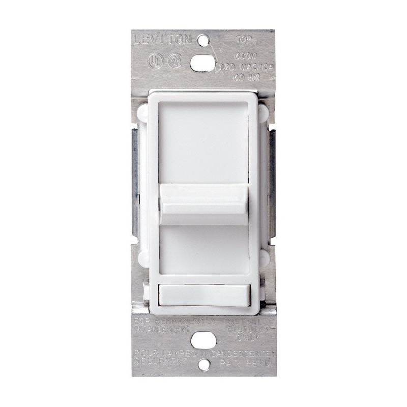 Leviton SureSlide 300 watts Three-Way Dimmer Switch White
