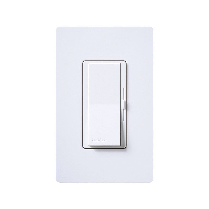Lutron Diva 5 amps 600 watts Slide Dimmer Switch White