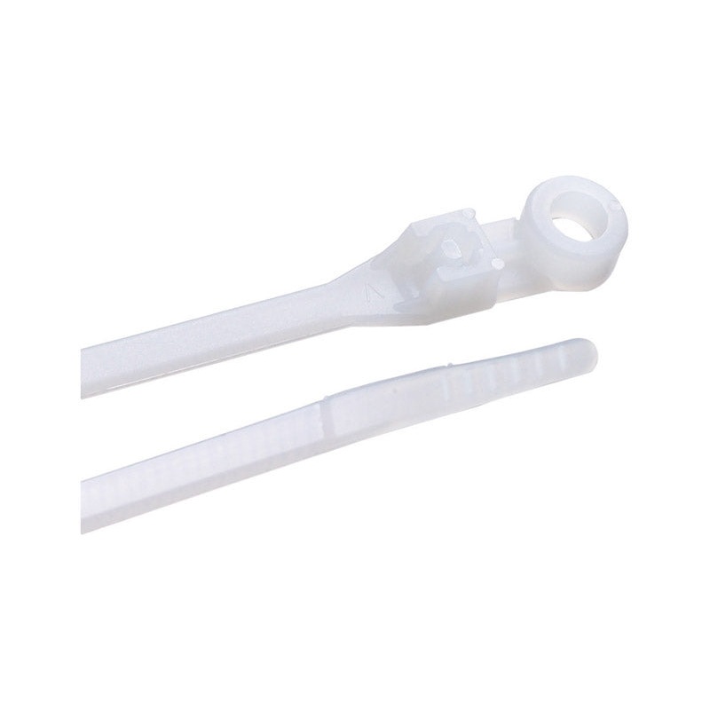 Gardner Bender Mounting 8 in. L White Cable Tie 100 pk