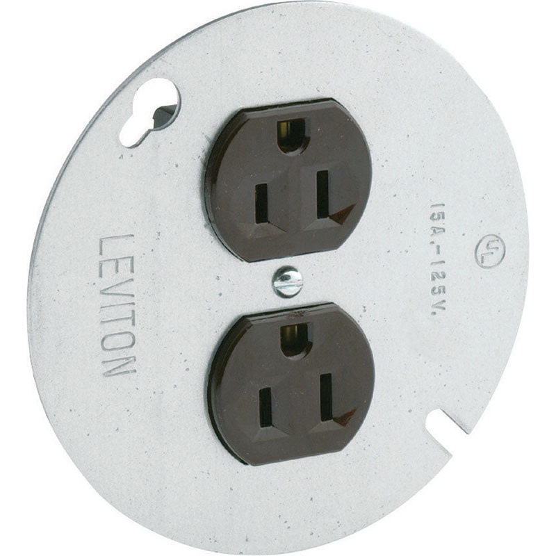 Leviton Electrical Receptacle 15 amps 5-15R 125 volts Brown