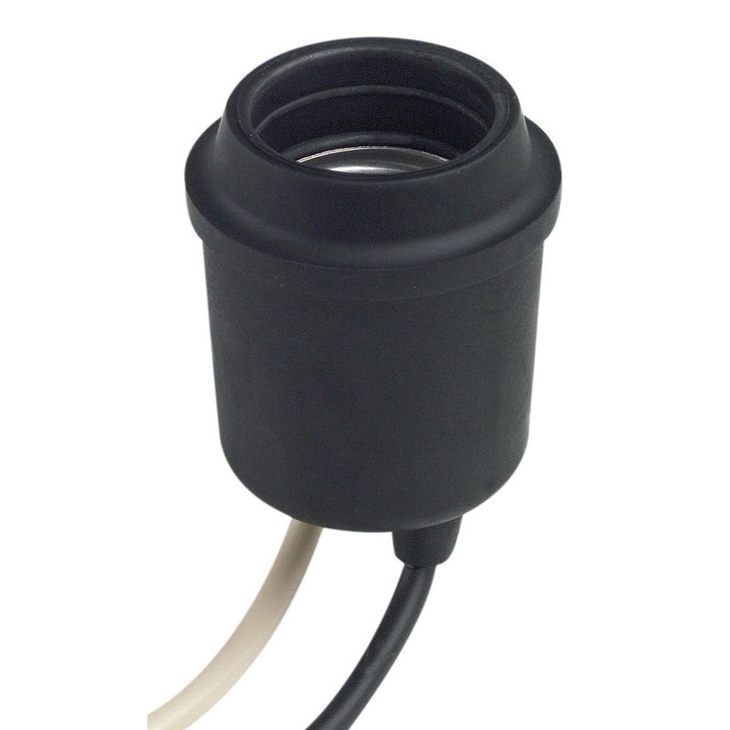 Leviton Incandescent Single Circuit Socket 660 watts 250 volts Medium Black