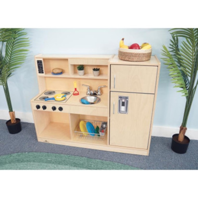 Let’s Play Toddler Play Kitchen Combo – Natural