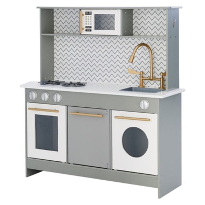 Little Chef Berlin Gray Play Kitchen with Cookware