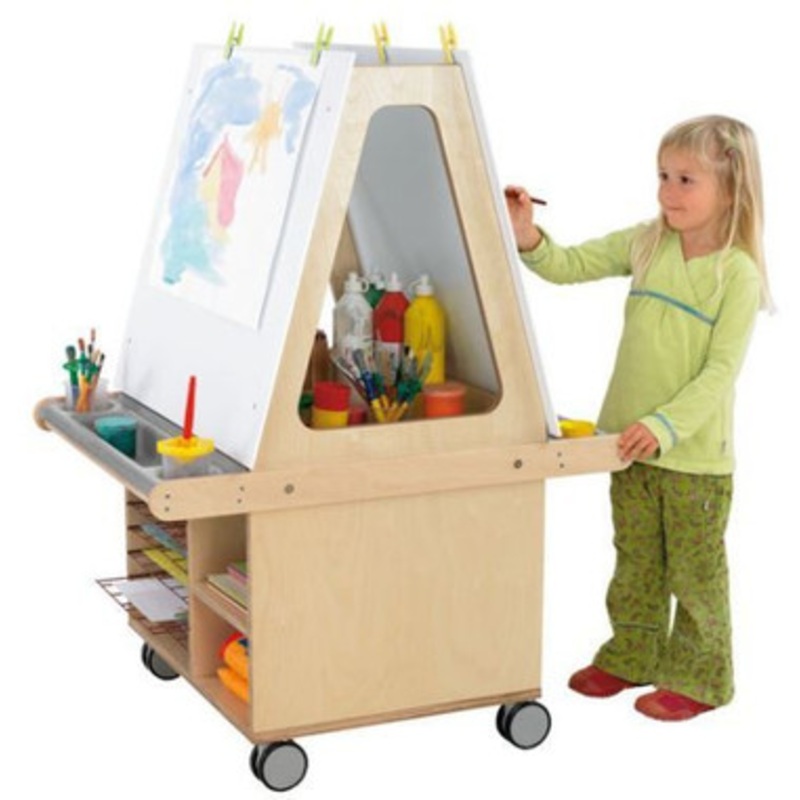 Mobile Combination Easel and Drying Station