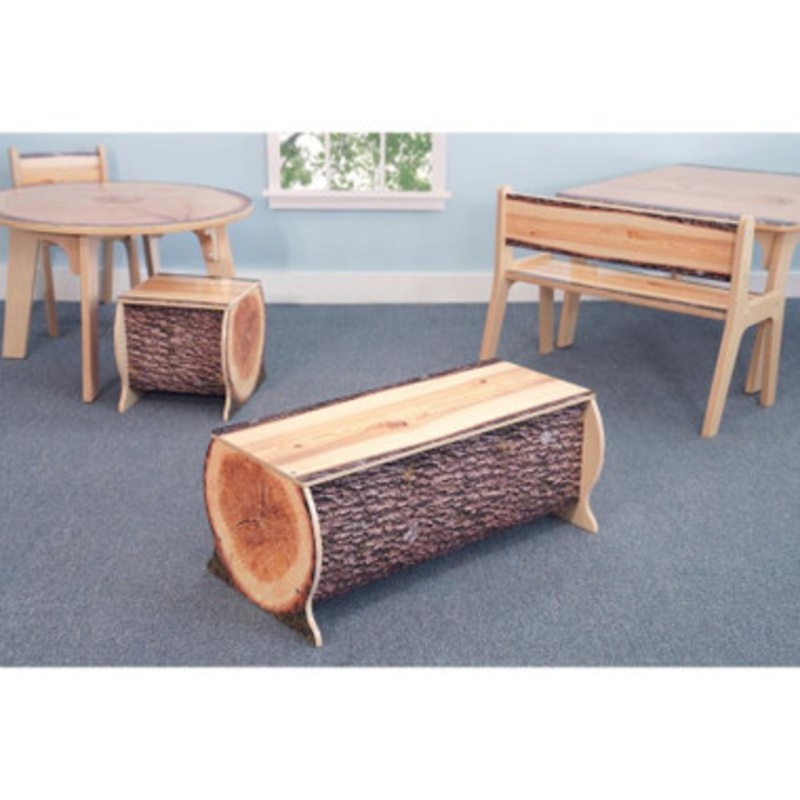 Nature View Live Edge Log Bench 14 H