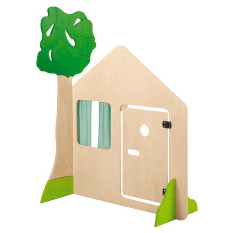 Playhouse Wall Element with Door and Tree