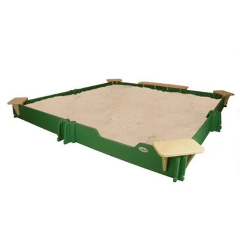 Sandlock Plastic Sandbox with Cover 10′ x 10′