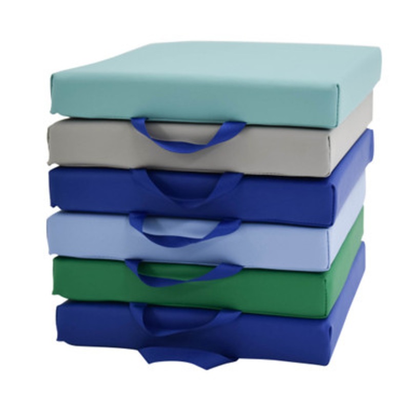Square Floor Cushions, Contemporary – Set of 6