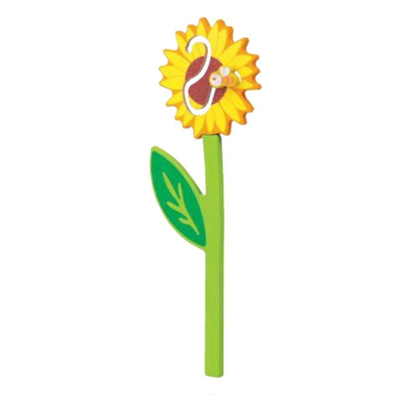 Sunflower w/Little Bee Interactive Wall Decor