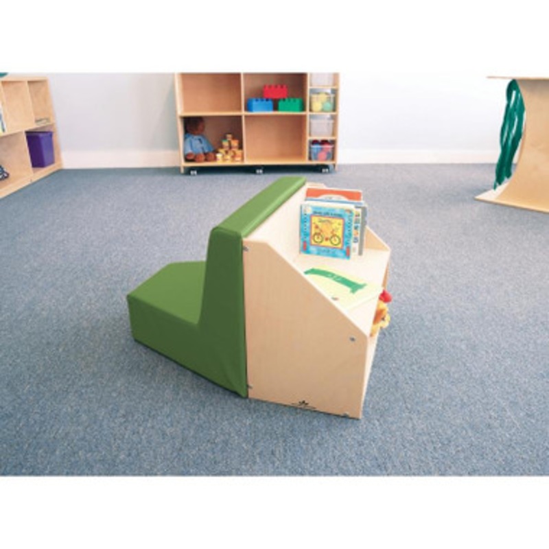 Toddler Reading Nook with built-in Bookshelf