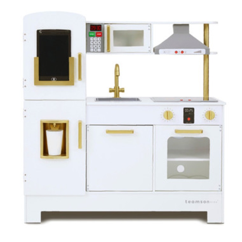 All-in-One Little Chef Munich White Play Kitchen with Lights and Sounds