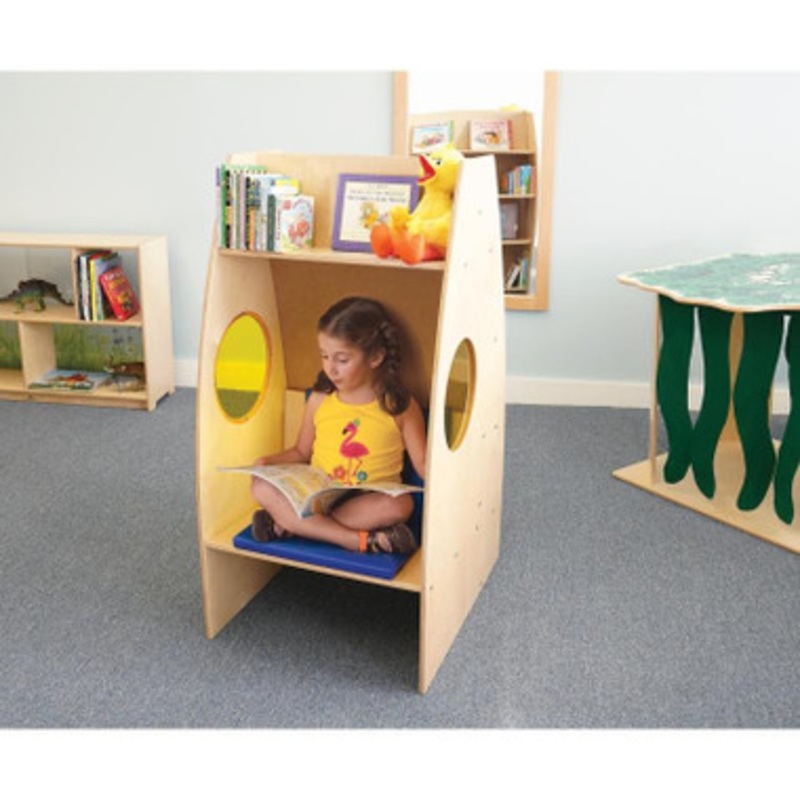 Alone Zone Reading Pod with built-in bookcase