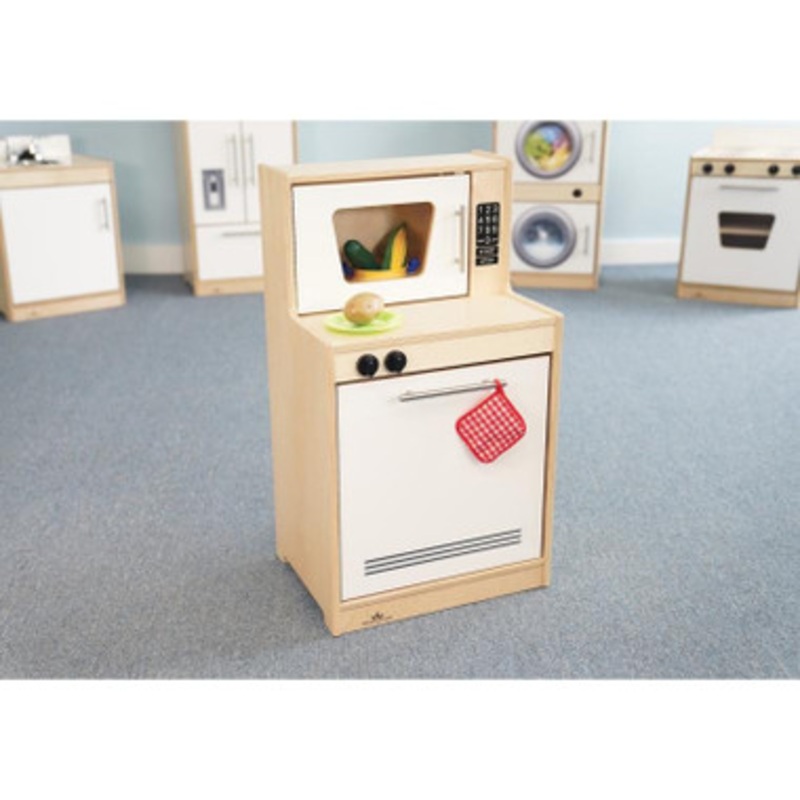 Contemporary White Toy Dishwasher and Microwave