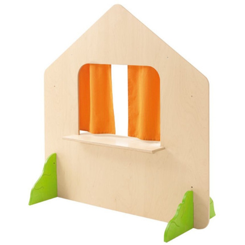 Playhouse Wall Element with Window and Bushes