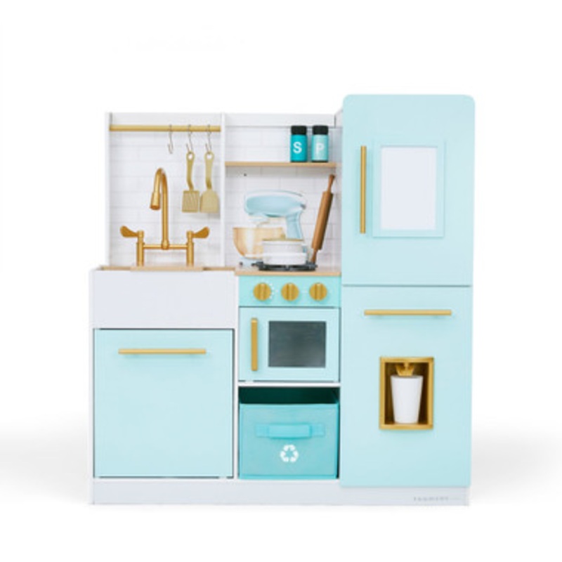 Biscay Delight Classic Mint Play Kitchen with Magnetic Refrigerator