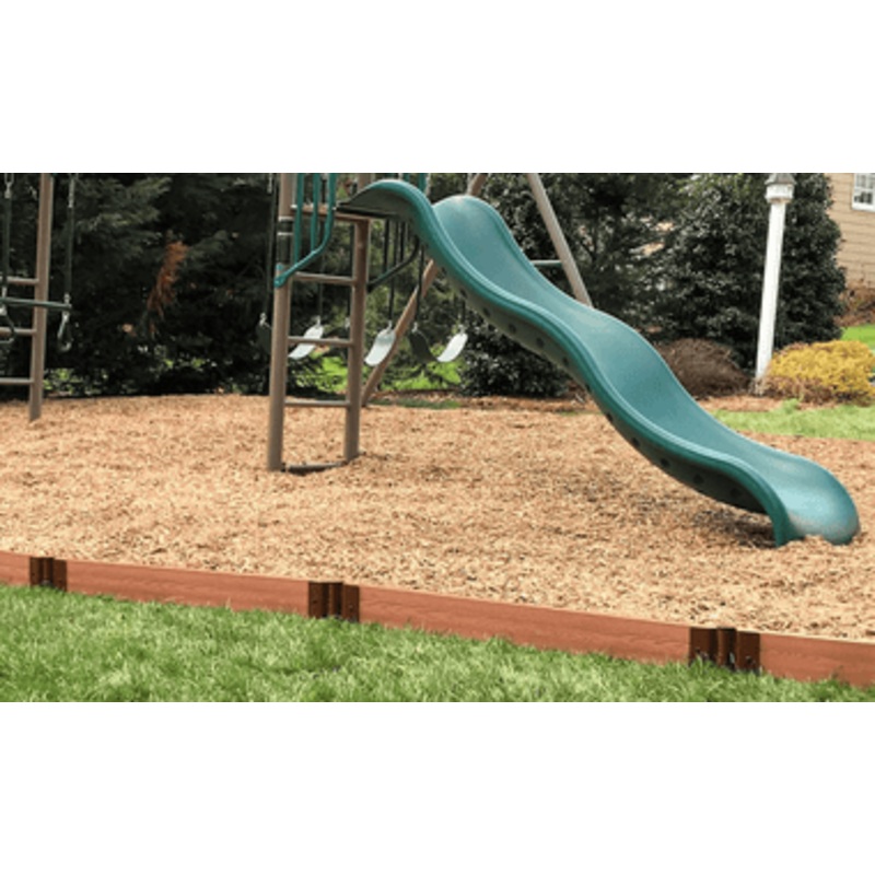 Classic Sienna Straight Playground Border 16′ – 2 Profile