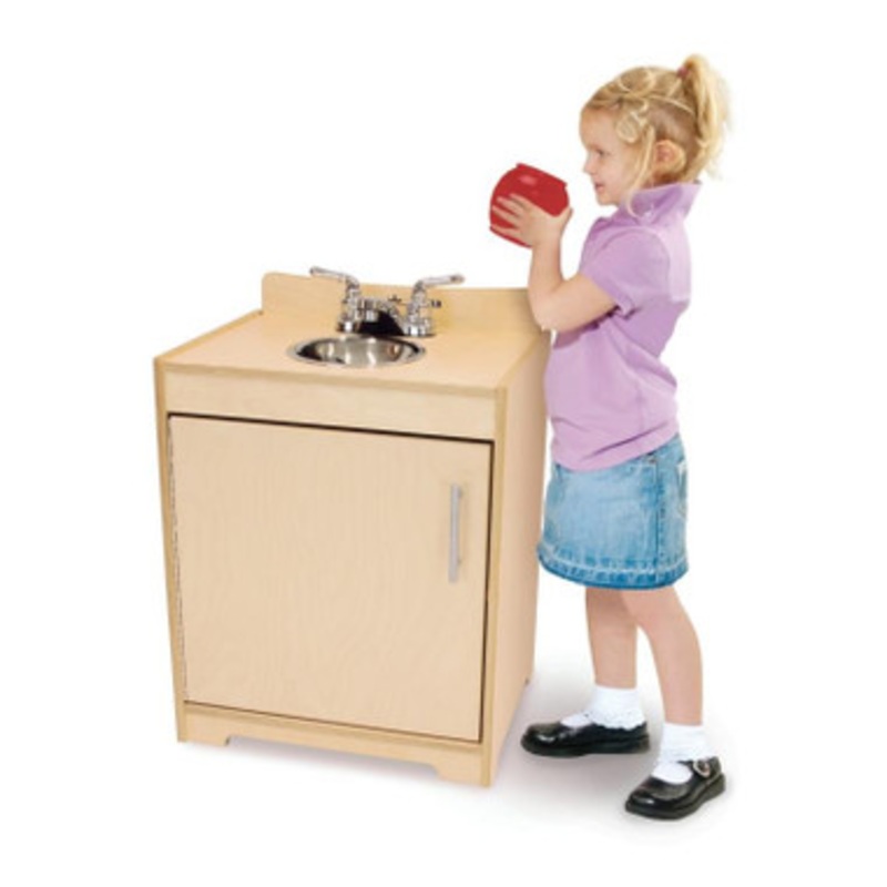 Contemporary Natural Kitchen Play Sink