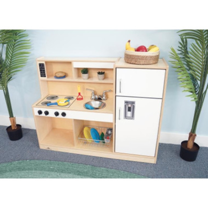 Let’s Play Toddler Play Kitchen Combo – White