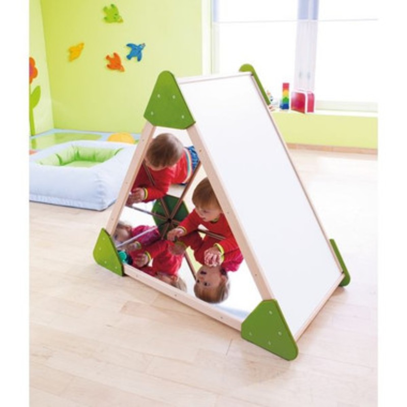 Mini Mirror Triangle House with Whiteboard
