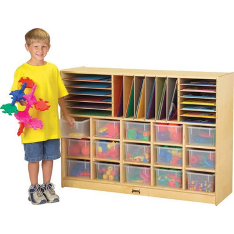 Sectional Mobile Cubbie with Trays