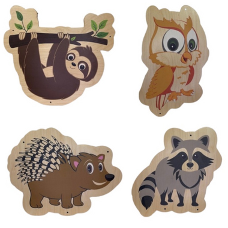 Wooden Animal Wall Decor Panels