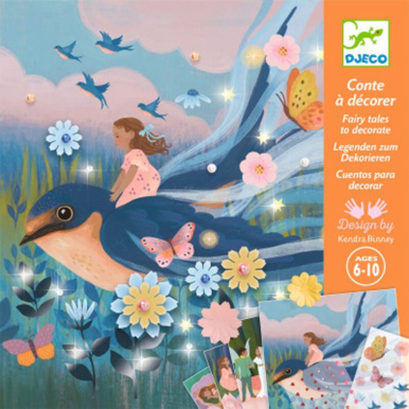 Djeco – Thumbelina Fairy Tale to Decorate Set