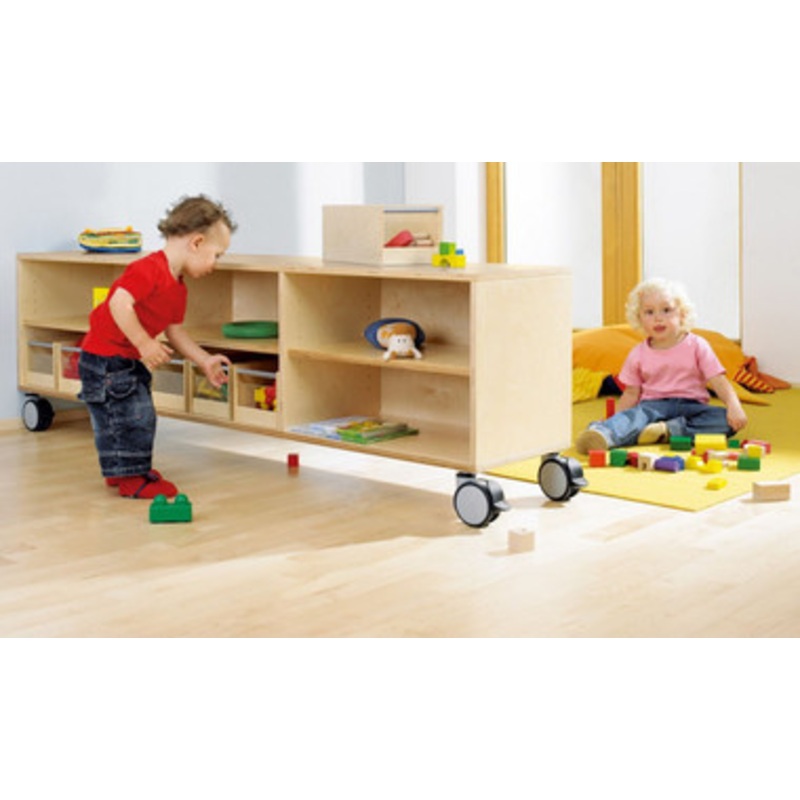 Move Upp Long Classroom Shelf Cabinet