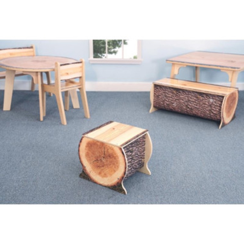 Nature View Live Edge Small Log Bench 14 H