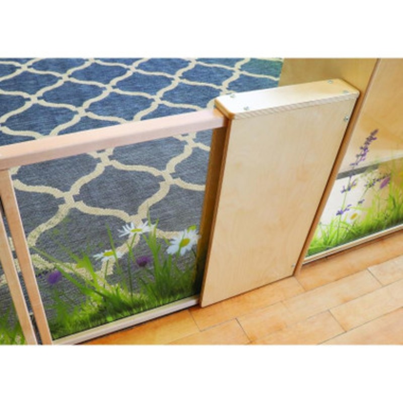 Nature View Room Divider Panel, Adjustable Extension