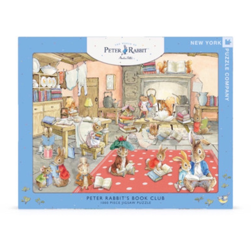 New York Puzzle Company 1000pc – Peter Rabbit Book Club Puzzle