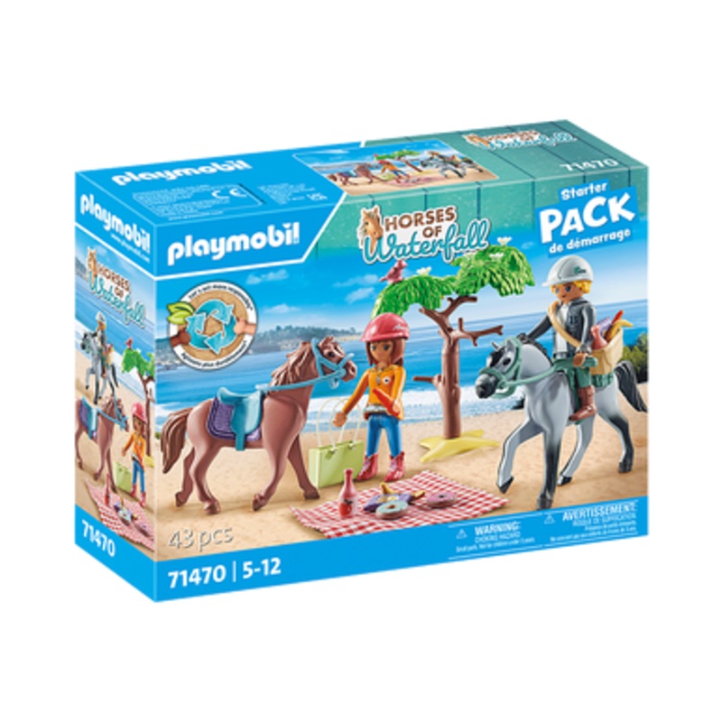 Playmobil – Horses of Waterfall – Horseback riding trip to the beach with Amelia and Ben 71470