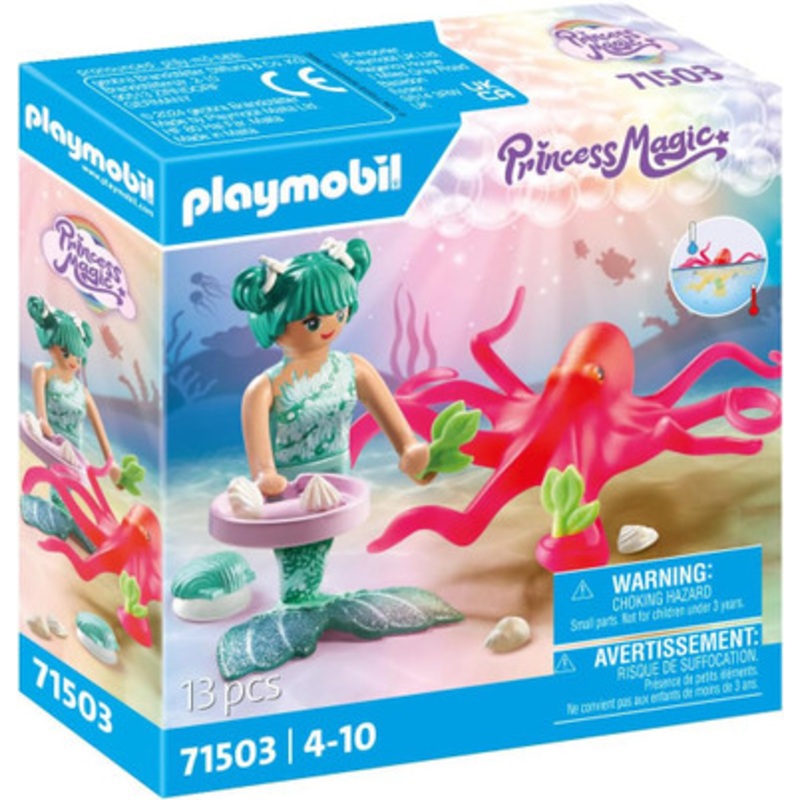 Playmobil – Princess Magic – Mermaid with Colour-Changing Octopus 71503