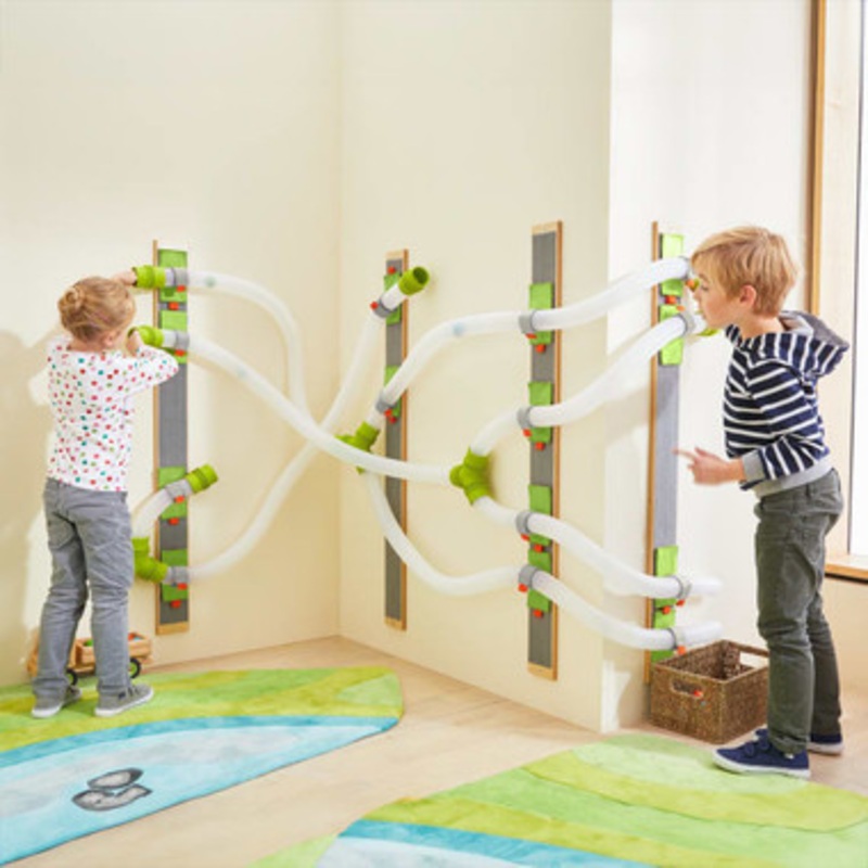 Wall Marble Run Set – Velcro Ball Track