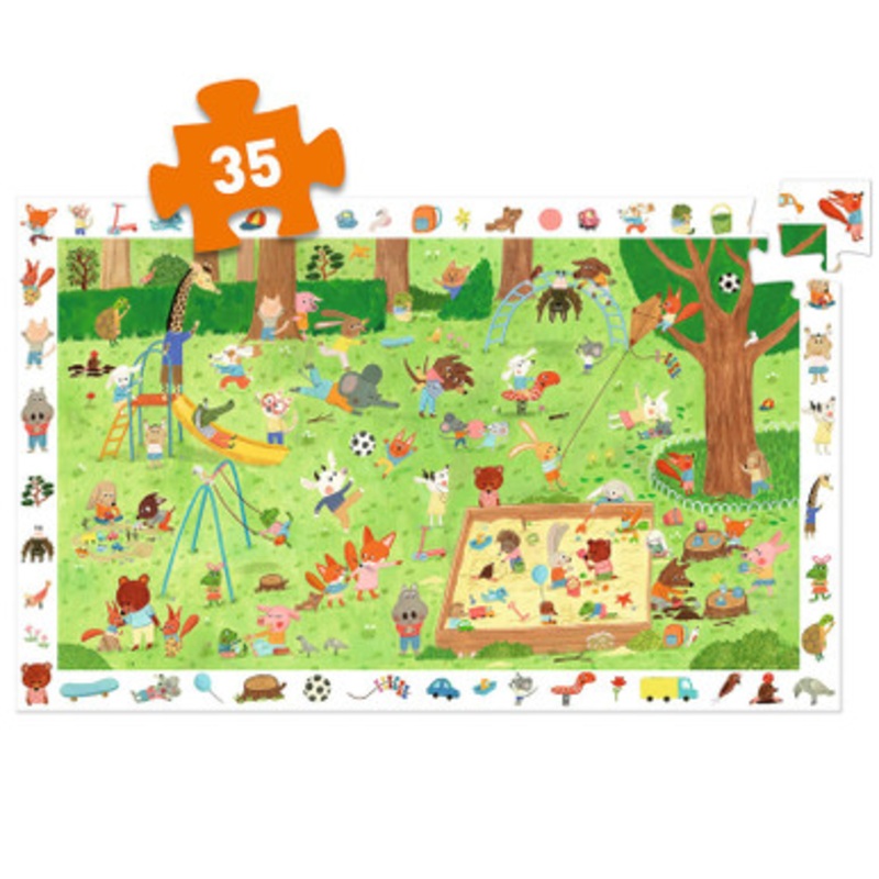 Djeco Little Friends Garden Observation Puzzle 35pc