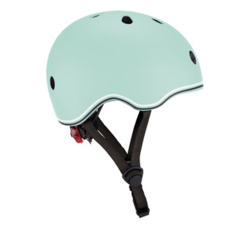 Globber Kids Helmet w/Flashing LED Light Xs/S – Mint 51-55 cm