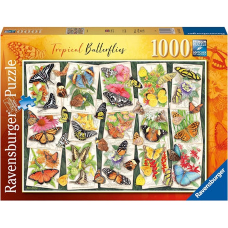 Ravensburger 1000pc- Tropical Butterflies Puzzle