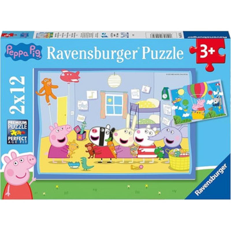 Ravensburger 2x12pc – Peppa’s Adventures Puzzle
