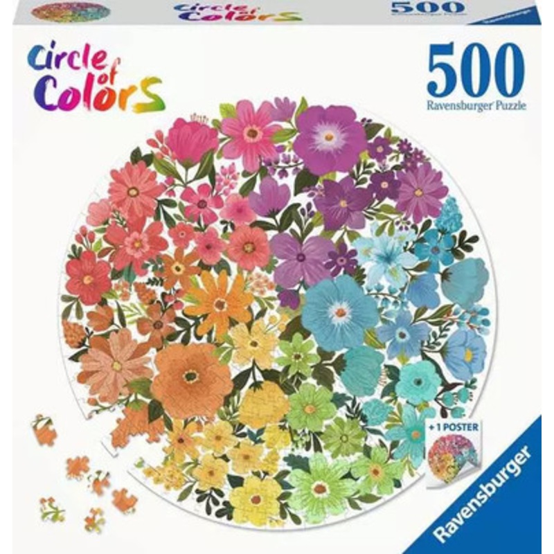 Ravensburger 500pc – Circle of Colors Flowers Puzzle