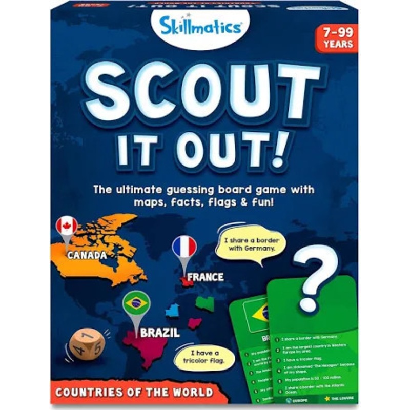 Skillmatics – Scout it out! Countries of the world Board Game**Slight Box Damage**