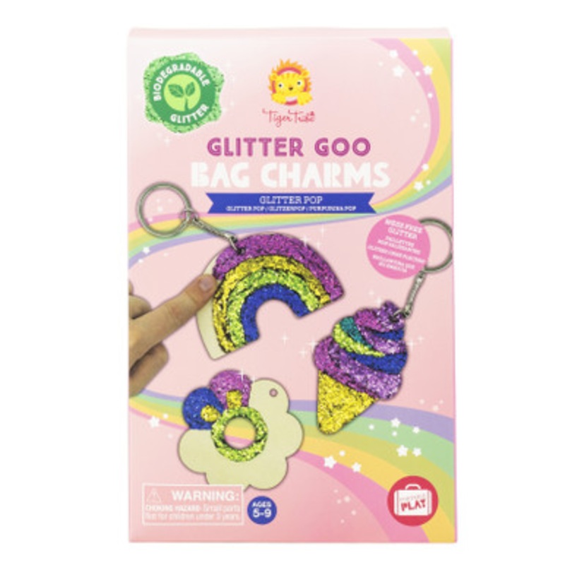 Tiger Tribe – Glitter Goo Bag Charms – Glitter Pop