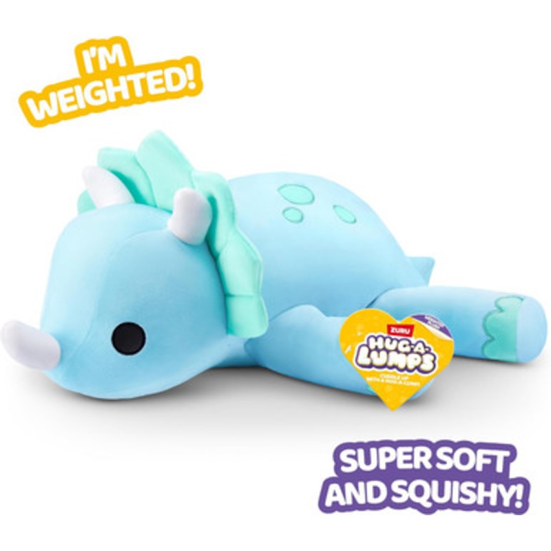 ZURU – Hug-a-Lumps Weighted Plush 1.5kg – Deliah the Dinosaur