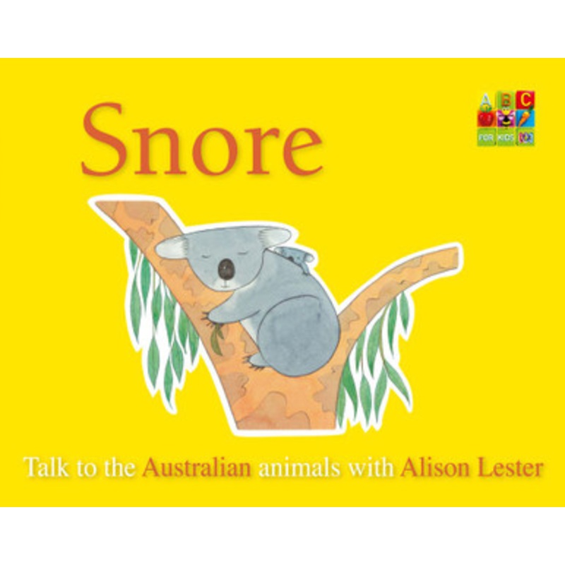 Alison Lester – Snore (Talk to the Australian Animals) board book